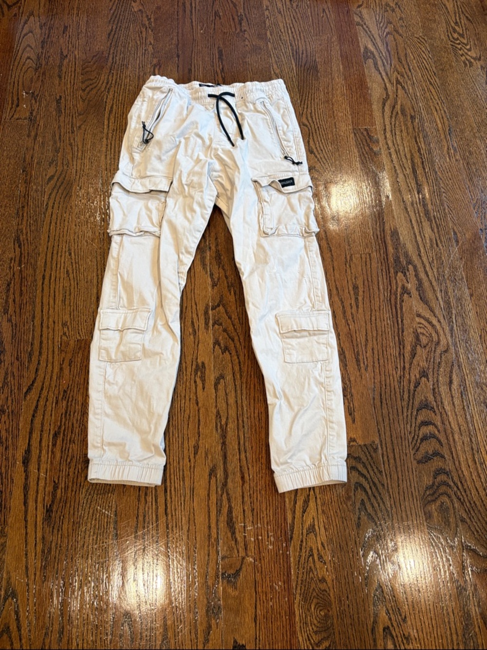 Hollister Beige Cargo Jogger Pants